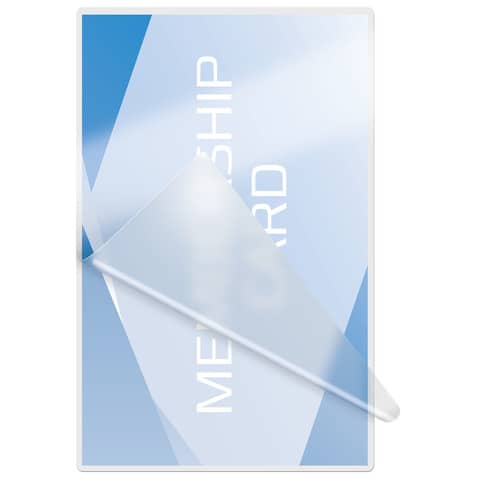 Pouches per plastificatrici a caldo GBC 2x125 µm finitura lucida 6,7x9,9 cm conf. da 100 pz - 3743177